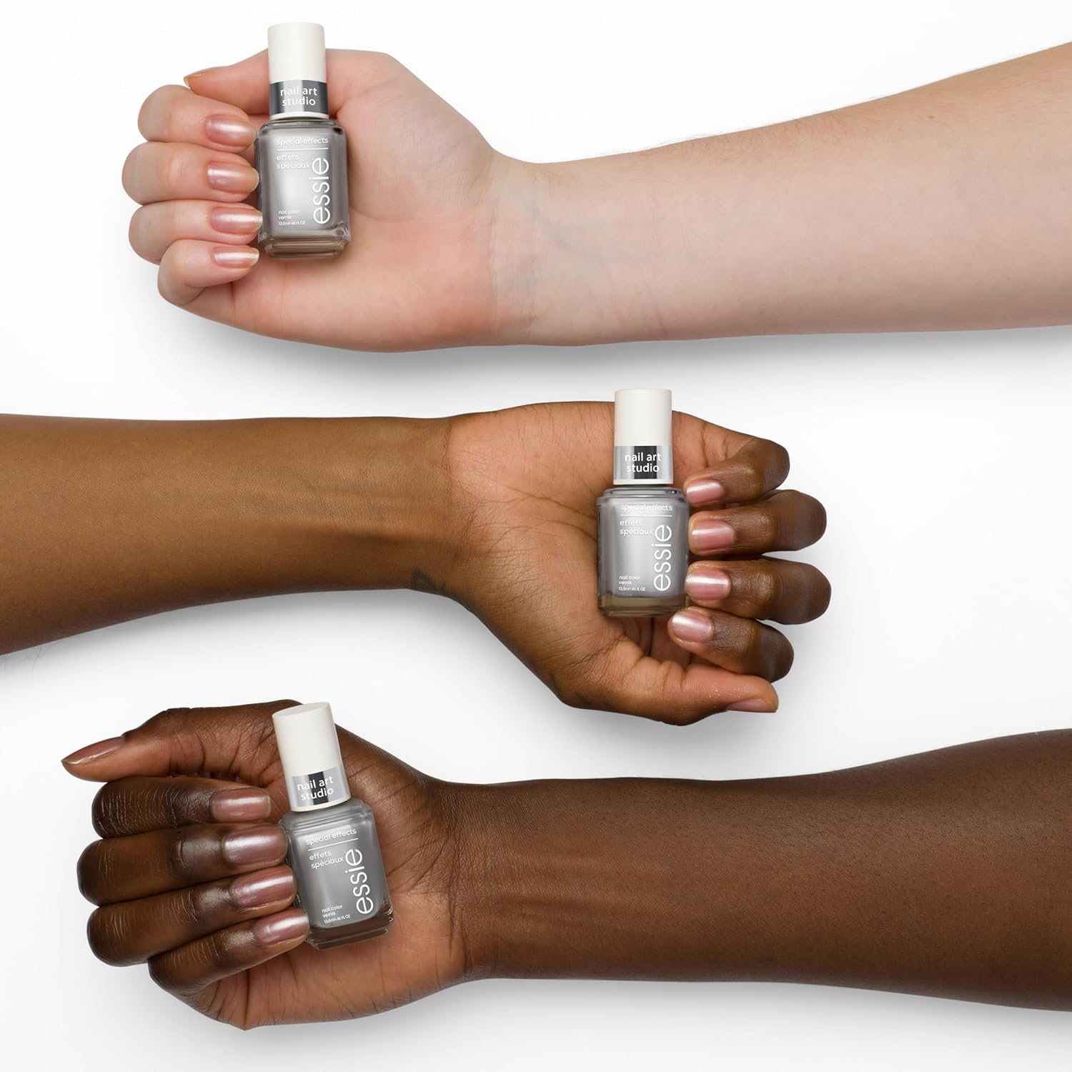 essie Nail Art Studio Special Effects Chrome Polish, Vegan, Silver Nail Polish, Cosmic Chrome, 0.46 Fl Oz - Image 4