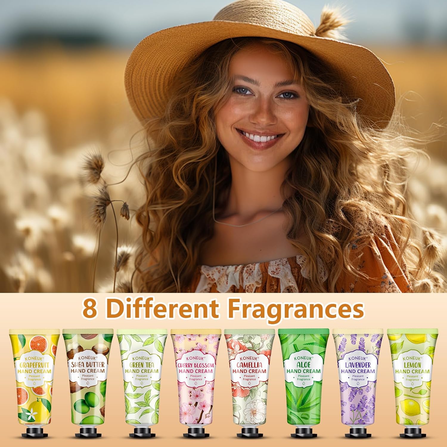 8 Pack Hand Cream Set For Women, Bridesmaid Gifts, Wedding Favors, Bulk Hand Lotion Travel Size for Dry Cracked Hands, Moisturizing Hand Cream for Thank You Gifts and Birthday Gifts - Image 3