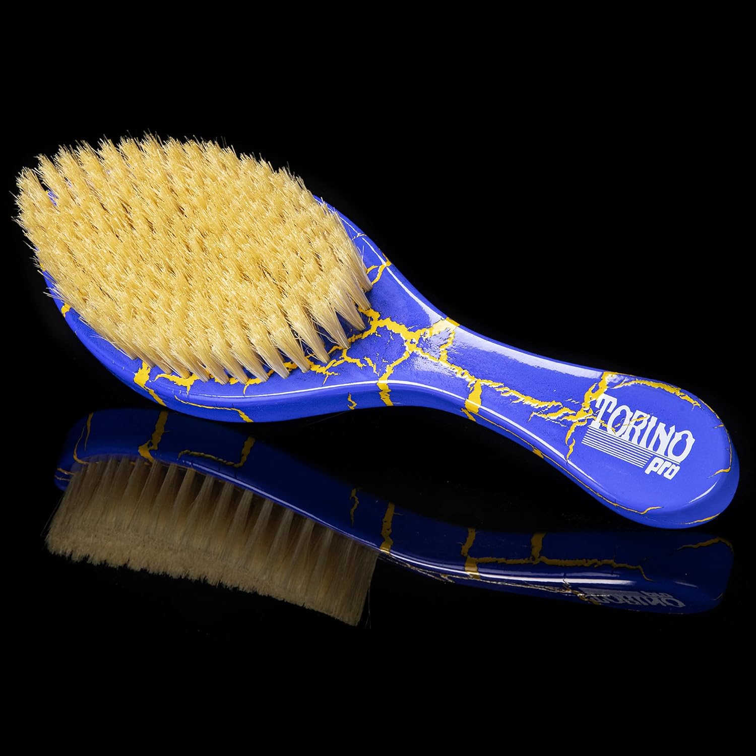 Torino Pro Curve Wave brush #131- Soft 100% boar bristle Curved 360 Wave Brush - Great for laying down 360 waves and use before using wave cap or durag - Luxury waves brush for men 360 - Image 4