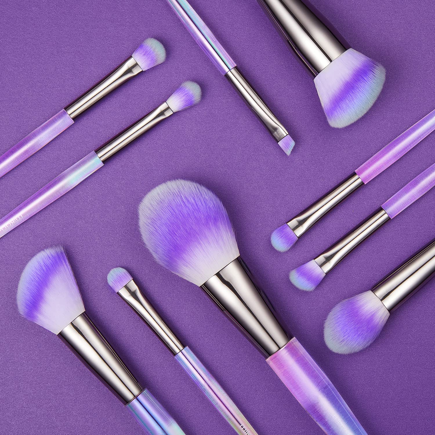 Makeup Brush Sets, Premium Synthetic Contour Blush Foundation Concealers Eye Shadows Eyebrow Cosmetic Brushes(10 pcs) - Image 2