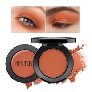 Single Coral Eyeshadow Matte, Handmade Pressed Eyeshadow Palette, Long Lasting With No Creasing, Intense Color Pigmented Orange Eye Shadow (Rich Coral)