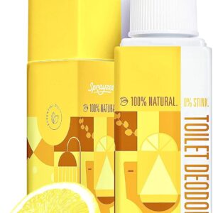 #1 Strongest Natural Toilet Spray for Poop + Bathroom Air Freshener (Citrus Haven) Extra Long Lasting Before You Go Toilet Spray Bathroom Poop Spray & Toilet Deodorizer w/Premium Grade Essential Oils