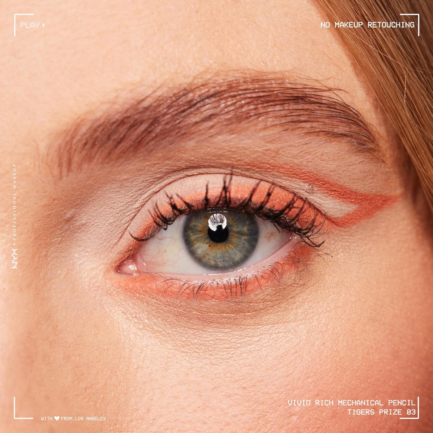 NYX PROFESSIONAL MAKEUP Mechanical Eye Pencil, Vivid Rich Mechanical, Creamy Retractable Eyeliner - Tigers Prize, Cork Orange Eyeliner - Image 2