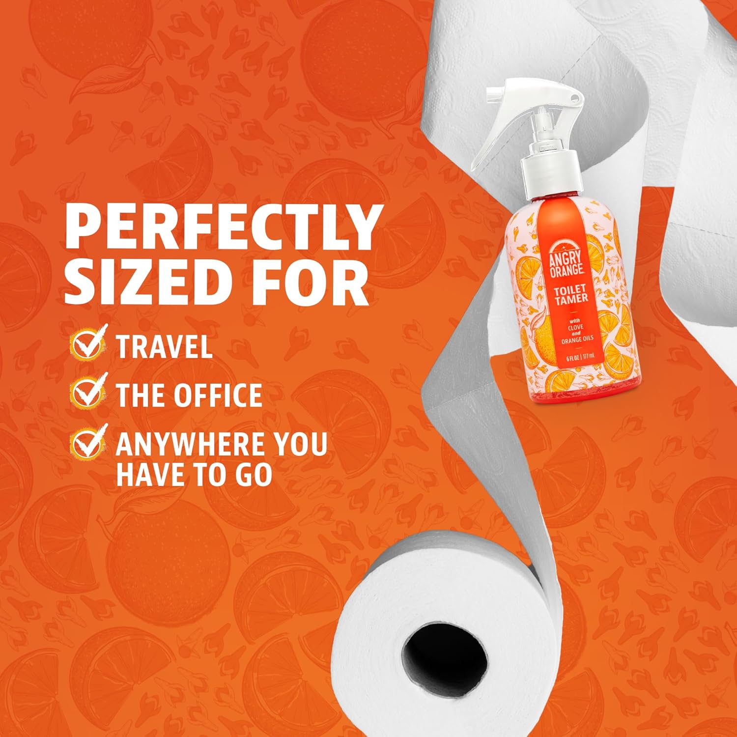 ANGRY ORANGE Toilet Tamer Bathroom Spray - Citrus Orange Spice - 6 oz - Image 8