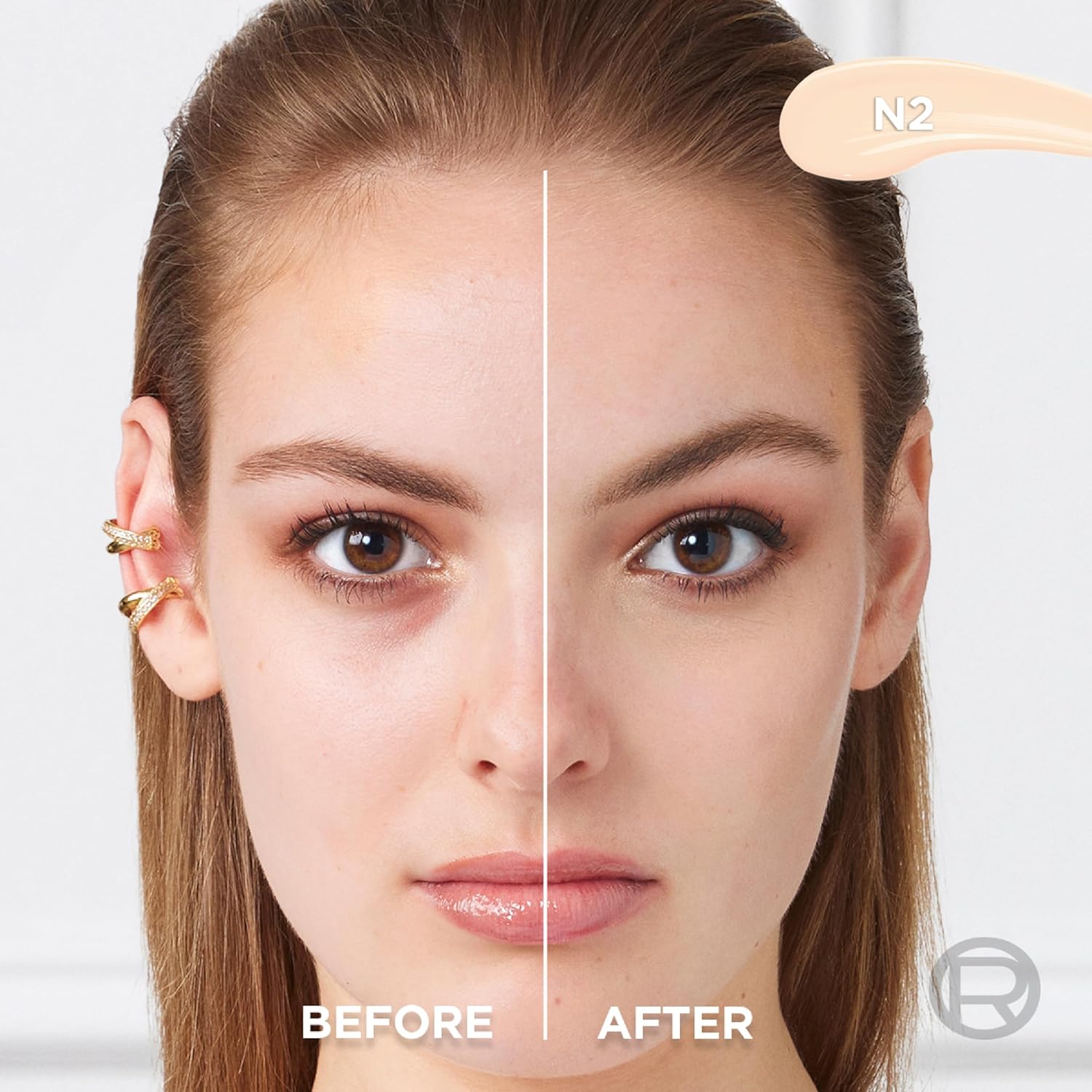 L'Oreal Paris True Match Radiant Serum Concealer, Brightening Under Eye Concealer Make Up with 1.5% Hyaluronic Acid and Caffeine, N2, 0.33 Oz - Image 2