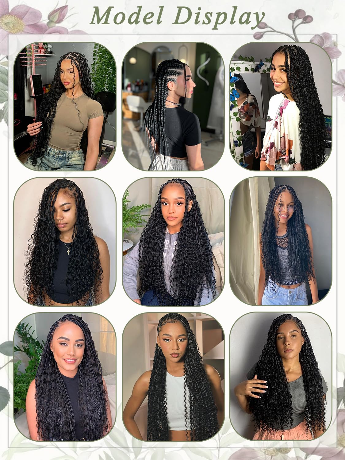 Human Braiding Hair for Boho Braids 18 Inch 100 g 4 Bundles Deep Wave Bulk Human Hair for Braiding No Weft 10A Curly Human Hair Extensions for Braids Wet and Wavy Braid - Image 6