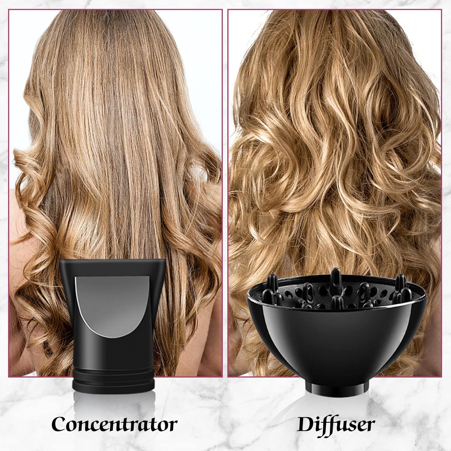 Professional Hair Dryer Ionic Blow Dryer 3500 Watt Powerful Salon Hair Dryers Ceramic Tourmaline Quick Dry Blow Dryer with AC Motor Concentrator Diffuser Attachments - Image 6