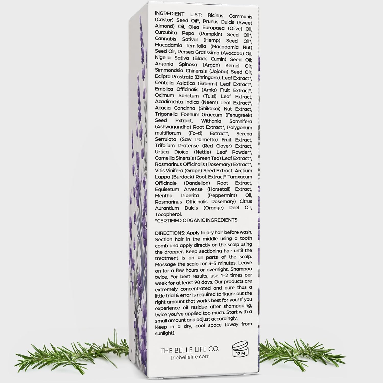 Rosemary Hair Oil Scalp Treatment 100ml for Nourishing Fuller-Looking Hair - Image 4