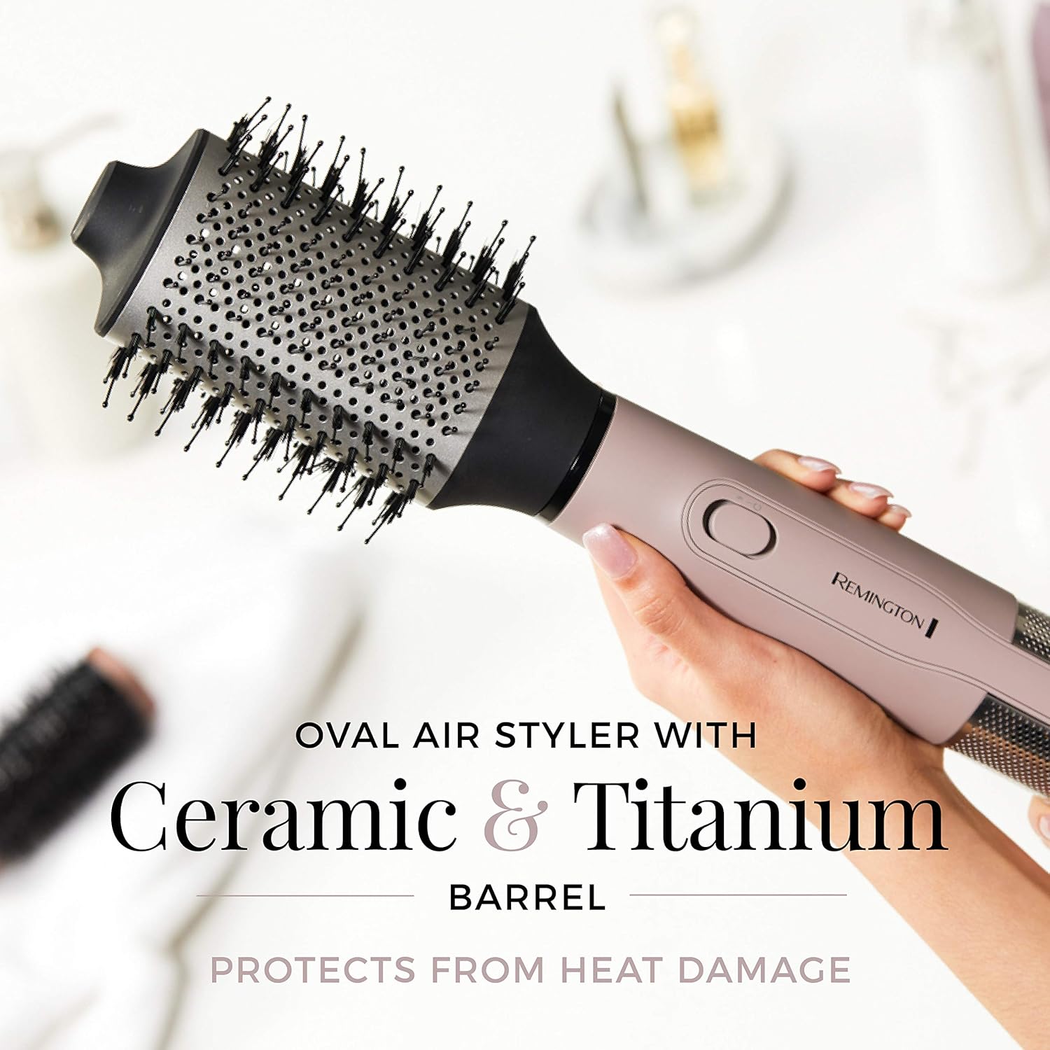 Remington Pro Wet2style Oval Dryer & Volumizing Brush, 1 Count (Pack of 1), Blush - Image 5