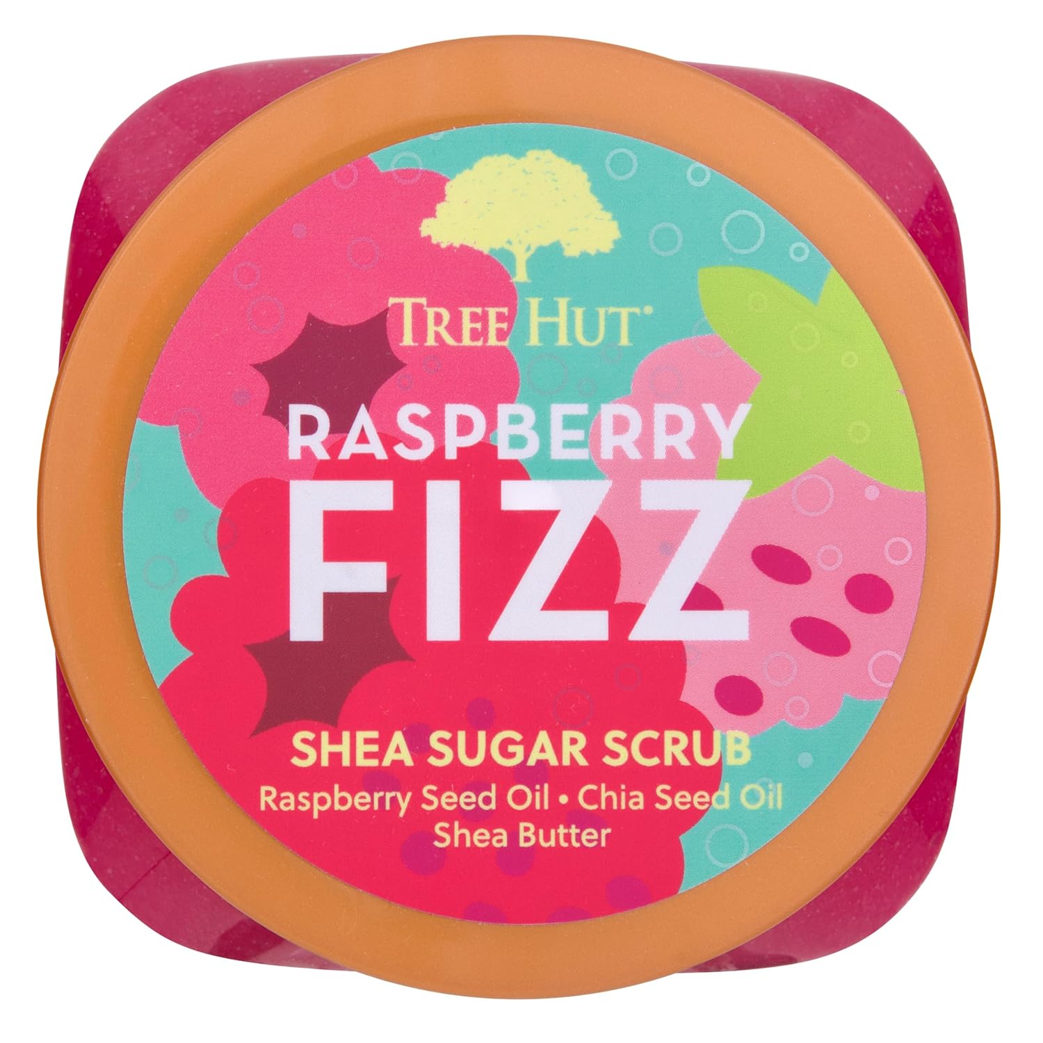 Tree Hut Raspberry Fizz Shea Sugar Scrub | Exfoliating Body Scrub Removes Dead, Dry Skin for a Soft & Hydrated Feel | Nourishing Essential Body Care | 18 fl oz. - Image 2
