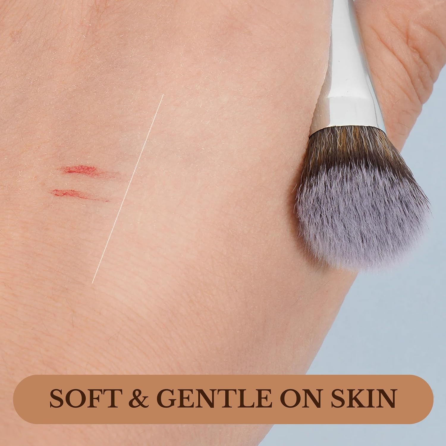 Concealer Brush – Kitten Paw Under-Eye Makeup Brush for Blending, Buffing & Setting – Works with Cream, Liquid & Powder – Covers Blemishes & Dark Circles – Soft Vegan Bristles - Image 6