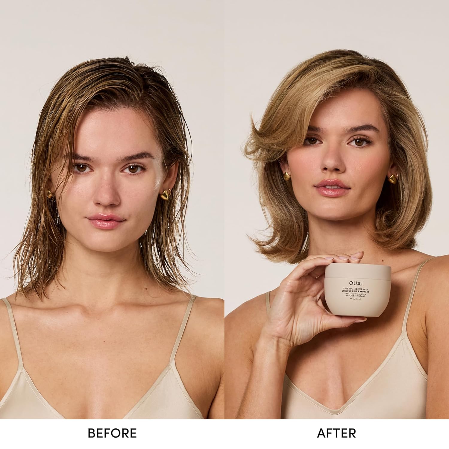OUAI Hydrating Hair Mask Fine Medium Hair 8 Fl Oz Paraben Free - Image 2
