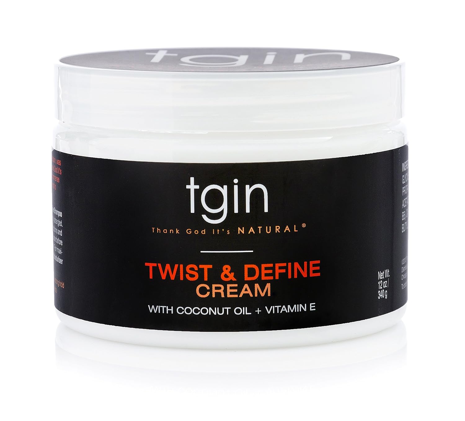 Thank God It's Natural tgin Twist and Define Cream, Hair Styling Cream - 12 Oz, Curly Hair - Paraben Free - Image 2