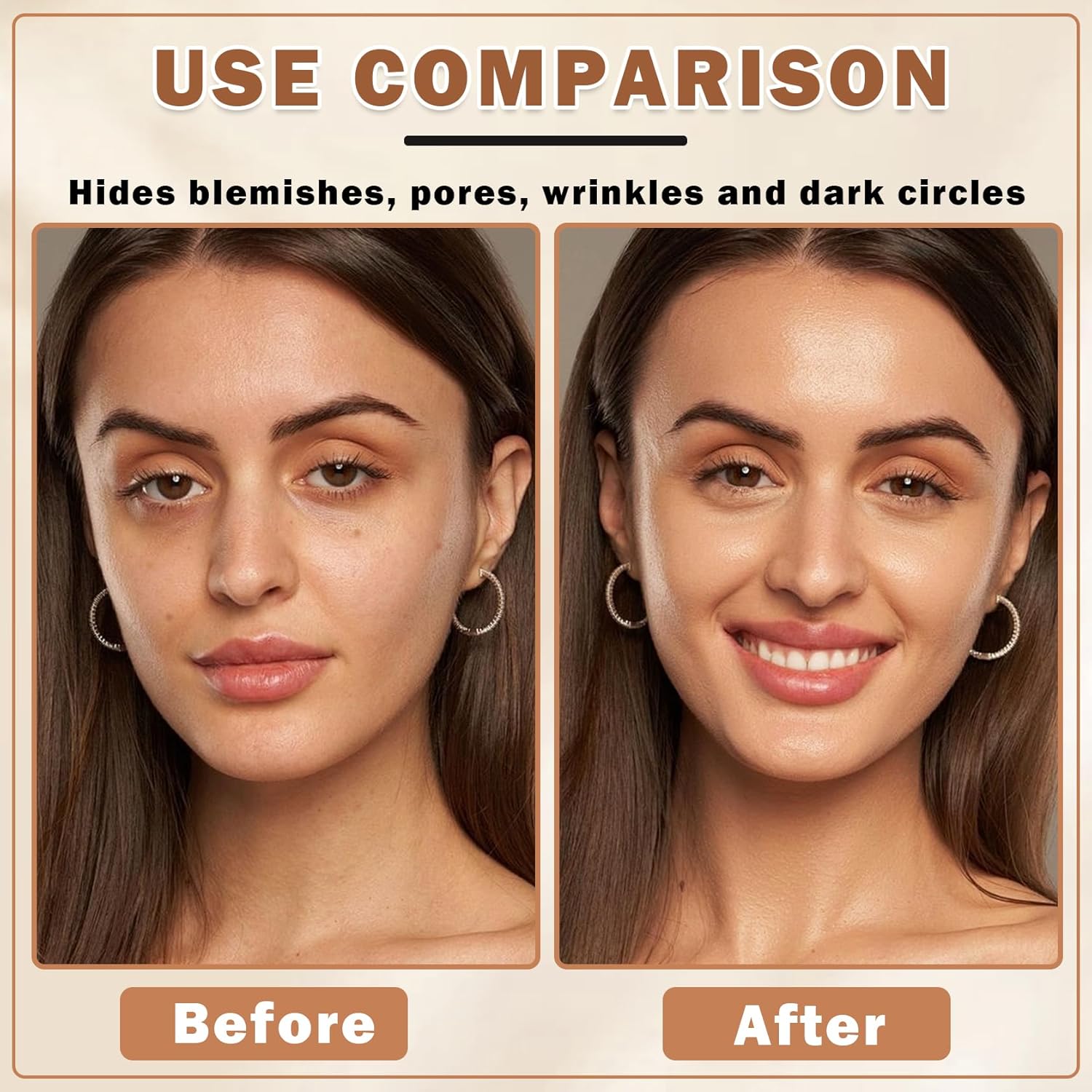 Air Brush Makeup Foundation,Flawless Airbrush Foundation for Older Women,Teenagers,Middle-aged and Mature Skin,Lightweight Moisturizing,Buildable Coverage for Smooth Radiant Skin (02 Beige) - Image 3