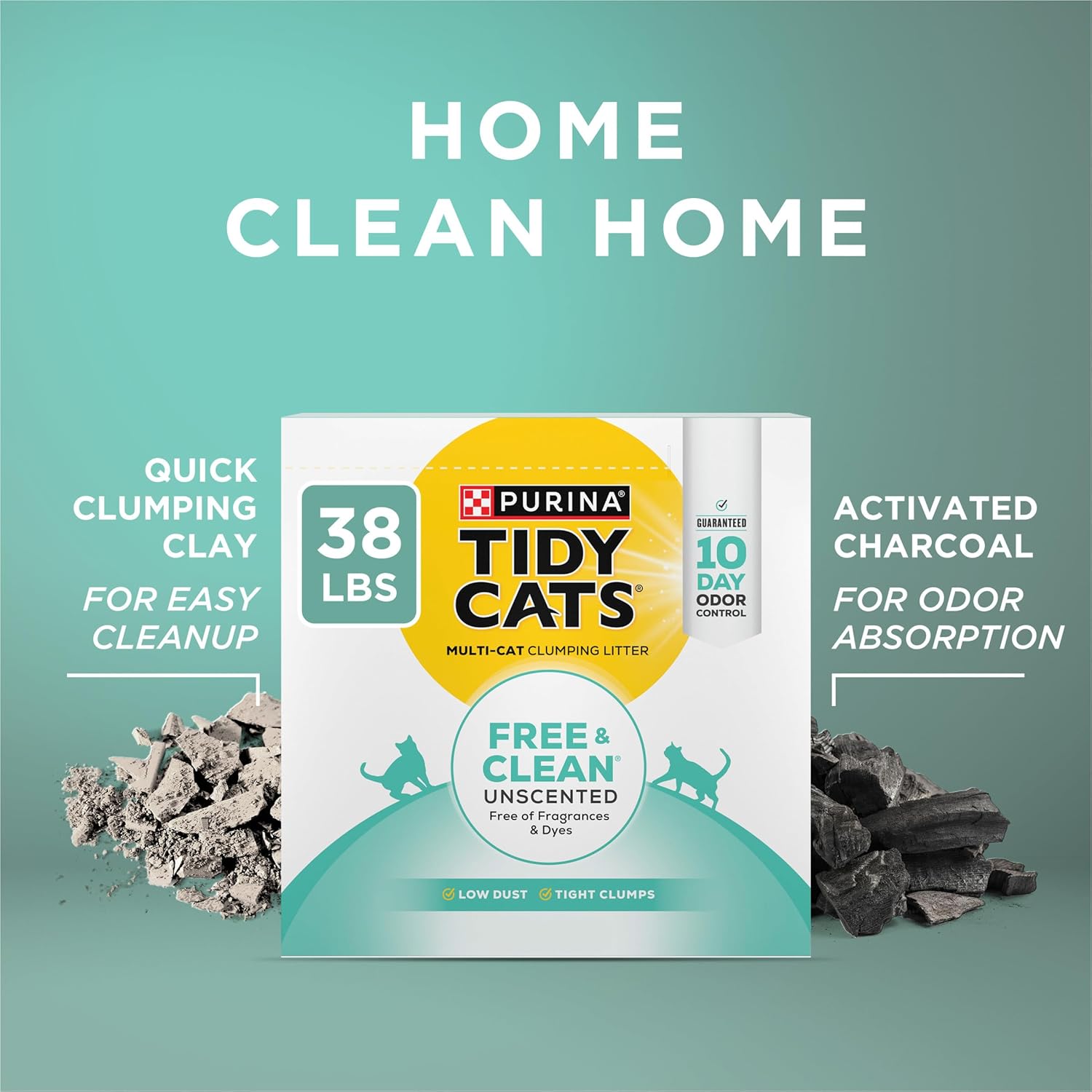 Purina Tidy Cats Free and Clean Unscented Cat Litter - 38 lb. Box - Image 8