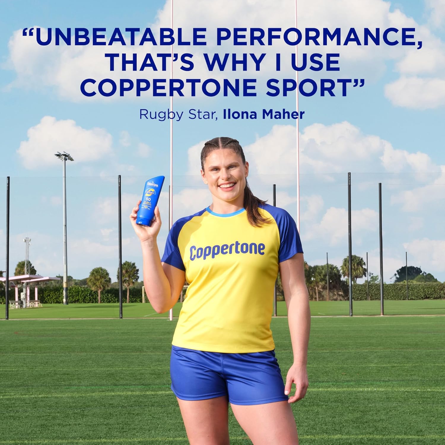 Coppertone SPORT Sunscreen SPF 50 Lotion, Water Resistant Sunscreen, Body Sunscreen Lotion, 7 Fl Oz - Image 2