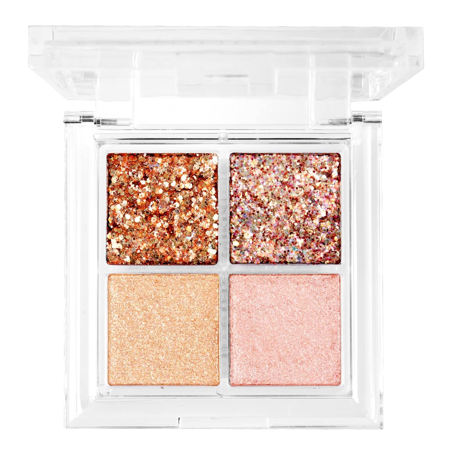 Ruby Kisses Glitter Gem Palette, 4 Shades Highly Pigmented Chunk Glitter, Buttery Texture, Long-Lasting Eye Makeup (Leo) - Image 2