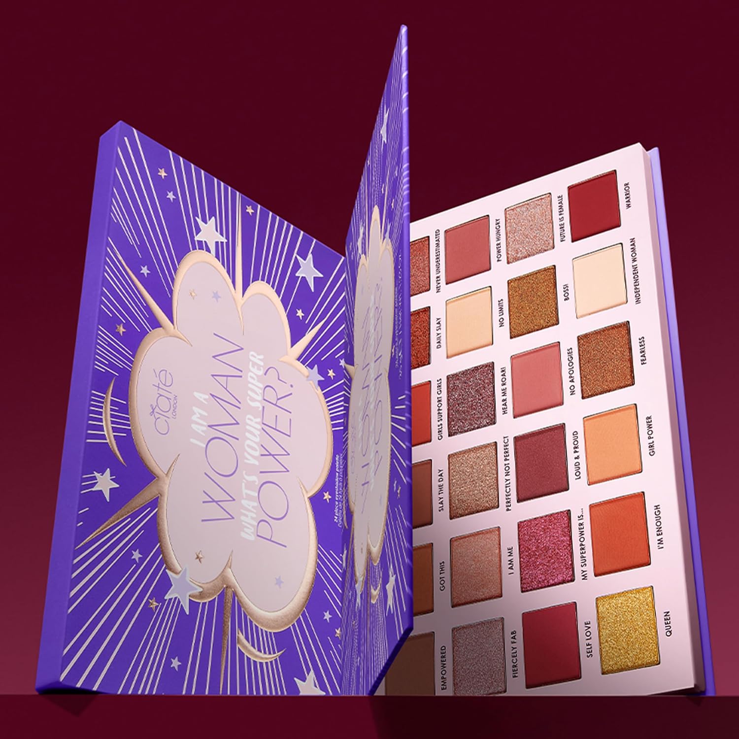 CiatΓ© London I Am Woman Eyeshadow Palette, 24 Creamy and Highly-Pigmented Shades - Image 5