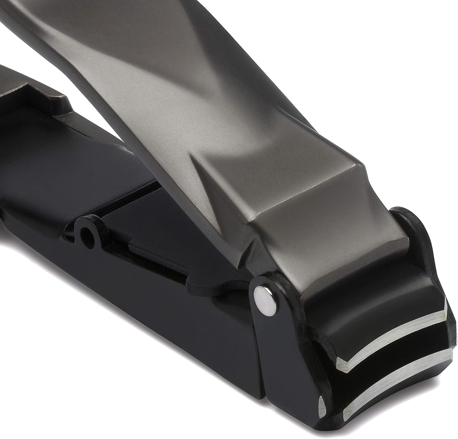 Nail Clippers for Men with Catcher - KLIPP Heavy Duty Razor-Sharp Self-Collecting Nail Cutter, Ergonomic Lever for Fingernails & Toenails, Ideal Gift for Men & Grooming Gifts Includes Ziplock Pouch - Image 2