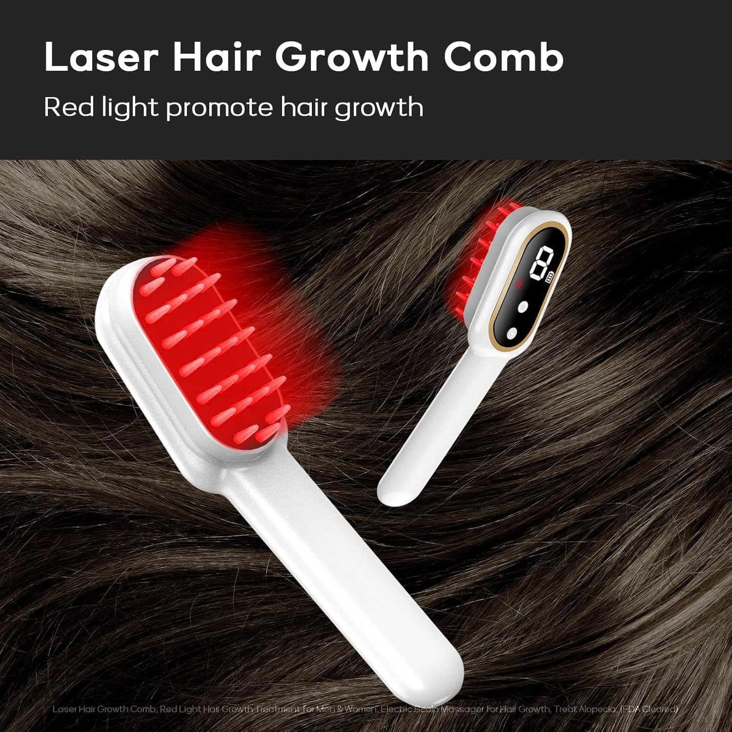 Laser Hair Growth Comb, Red Light Hair Growth Treatment, Electric Scalp Massager for Hair Growth, Treat Alopecia - Image 6
