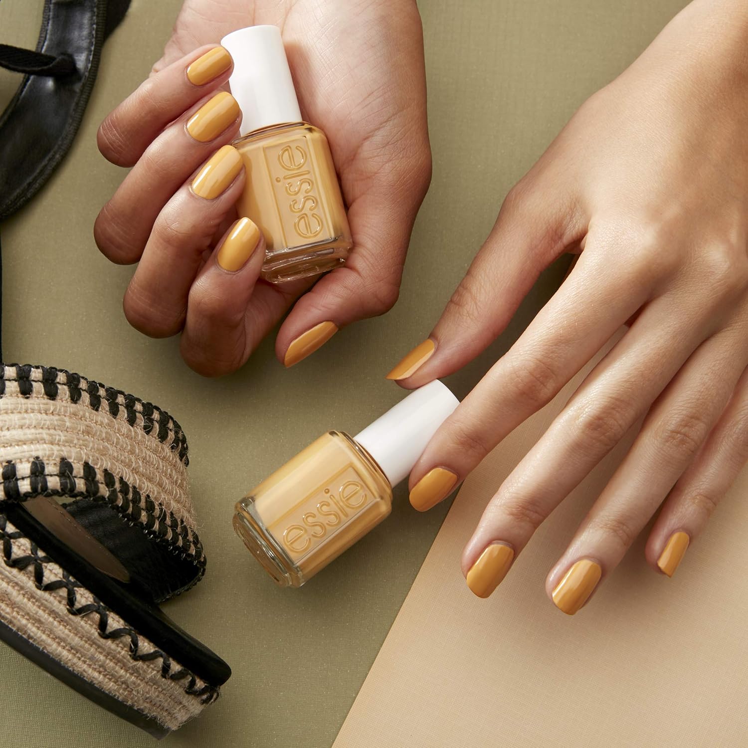 essie Nail Polish, Limited Edition Spring 2021 Collection, Mustard Yellow Nail Color With A Cream Finish, You Know The Espadrille, 0.46 fluid ounces - Image 6