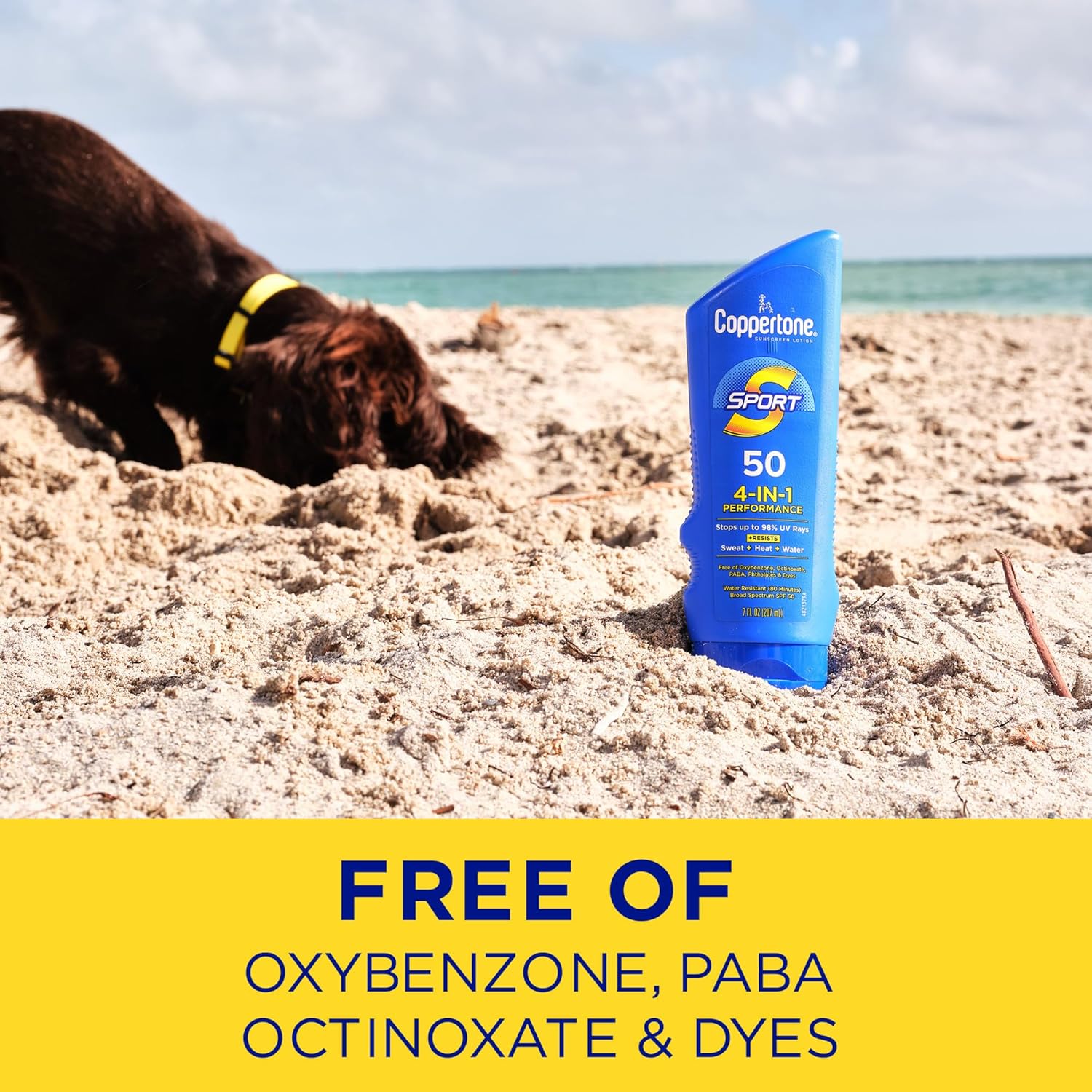 Coppertone SPORT Sunscreen SPF 50 Lotion, Water Resistant Sunscreen, Body Sunscreen Lotion, 7 Fl Oz - Image 8