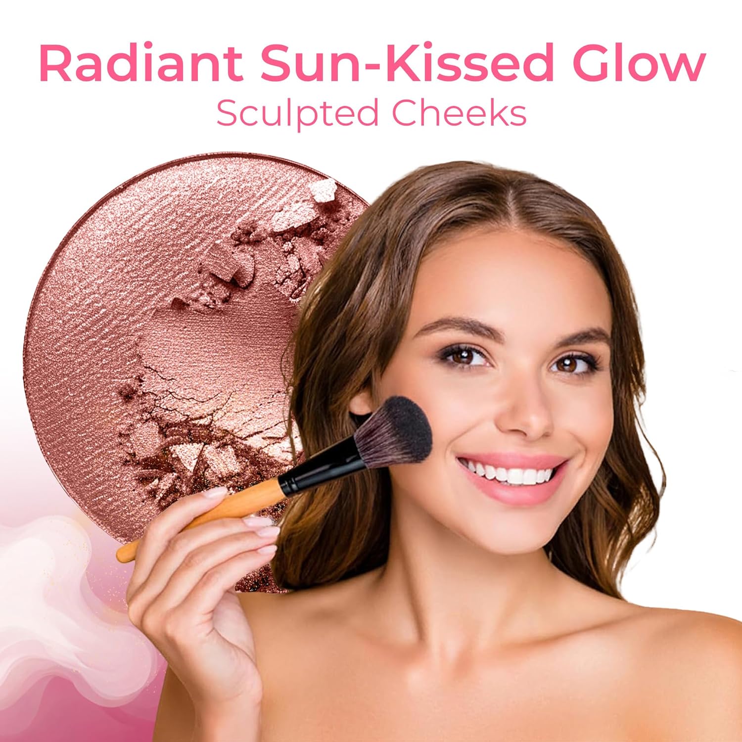 ULTIMATE KIT (WARM- Neutral Shade, Most Popular) Full Size Mineral Makeup Set Matte Foundation Kit Bare Face Sheer Powder Cover - Image 8