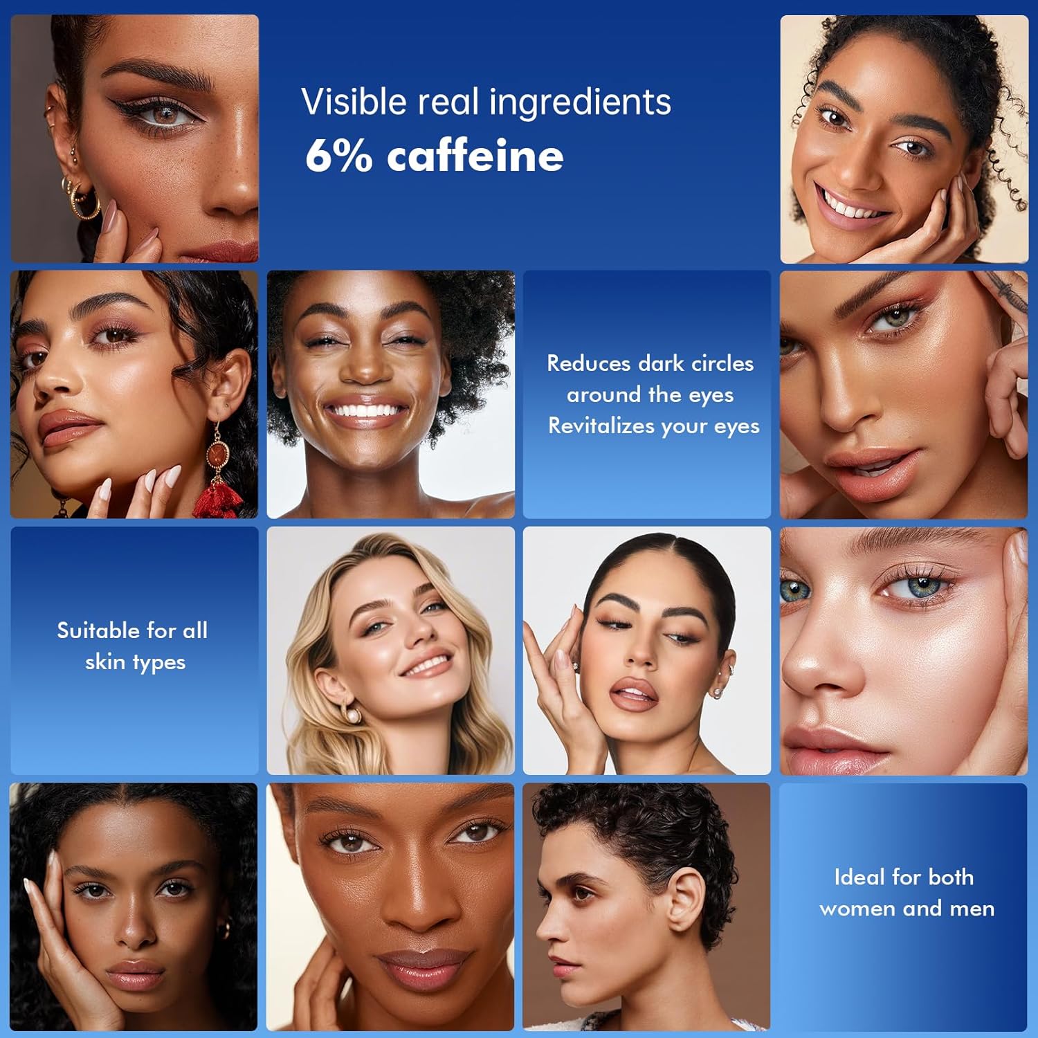 Revitalizing 0.68 fl. oz Eye Cream with 6% Caffeine, 1% Retinol, and Hyaluronic Acid for Dark Circles - Image 8