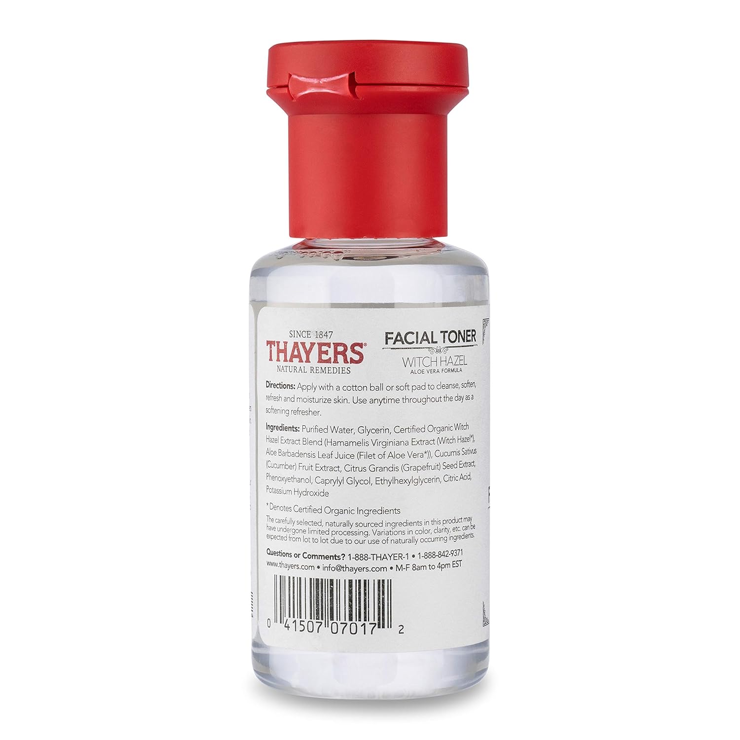 THAYERS Alcohol-Free Witch Hazel Facial Toner with Aloe Vera, Cucumber, Trial Size, 3 Ounce - Image 3