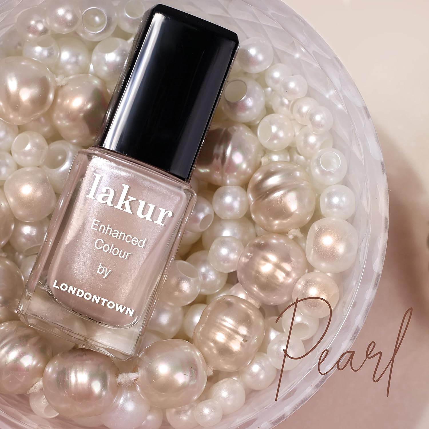 LONDONTOWN lakur Nail Polish - Chip-Resistant, Non-Toxic, Conditions & Hydrates Nails | Shimmery Shimmery Champagne, Pearl, .40 fl oz - Image 9