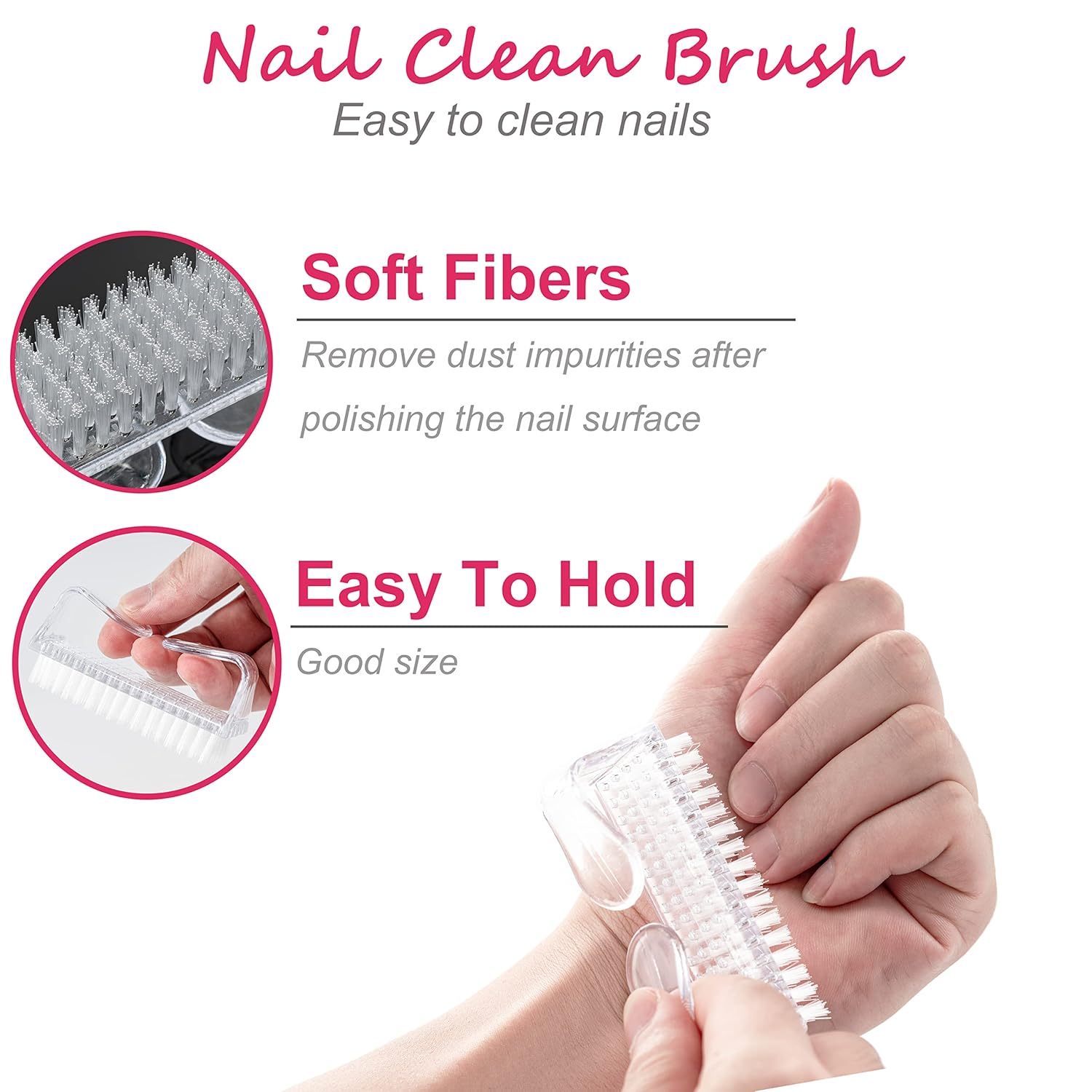 Gel Polish Remover Tools Kit - 10 Clips, 400 Lint-Free Wipes, Files 100/180, Buffer Block 400/4000, Brush, Cuticle Pusher & Peeler (Clear) - Image 6