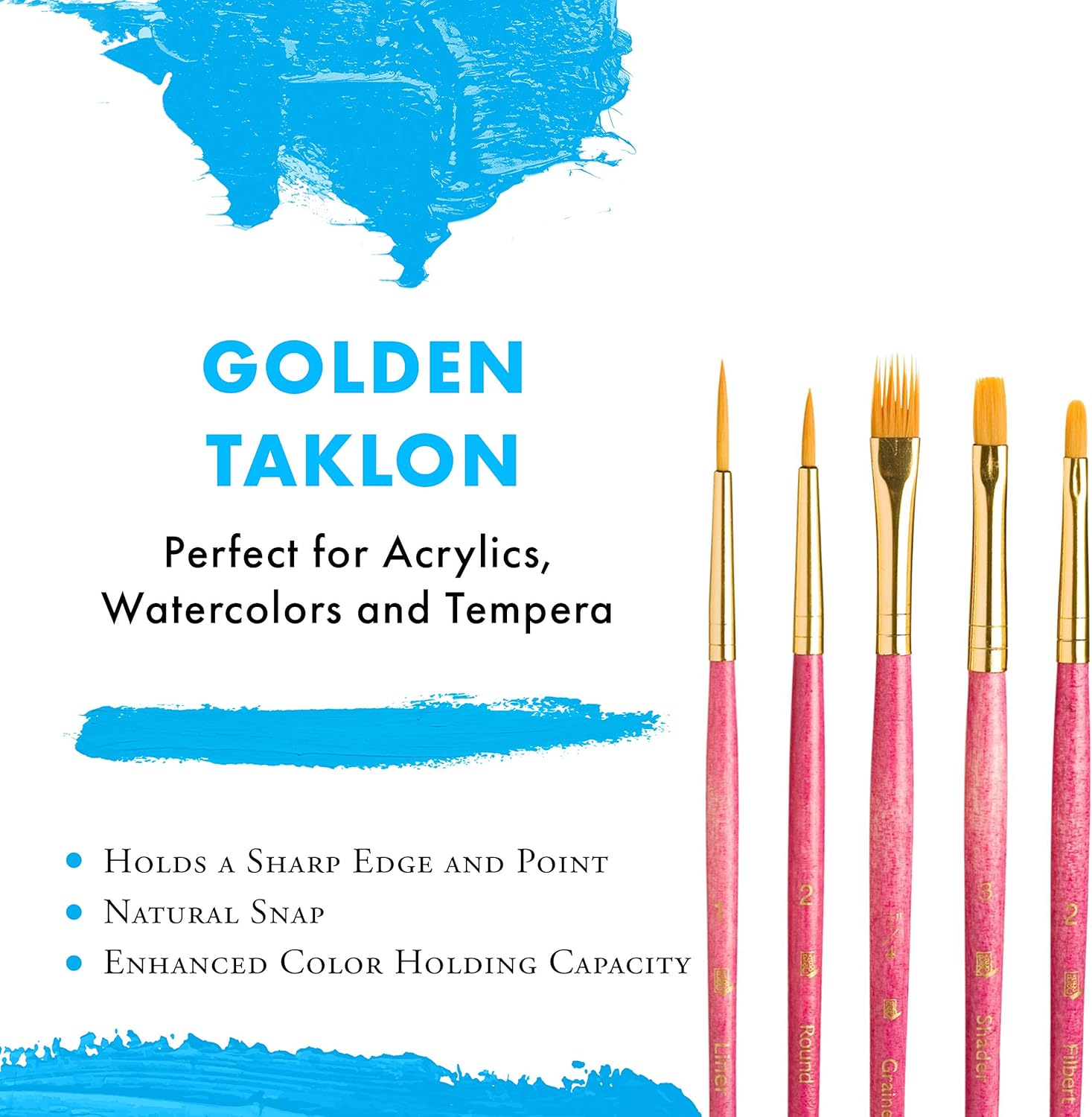 Princeton RealValue Paintbrush, Pink - Image 4