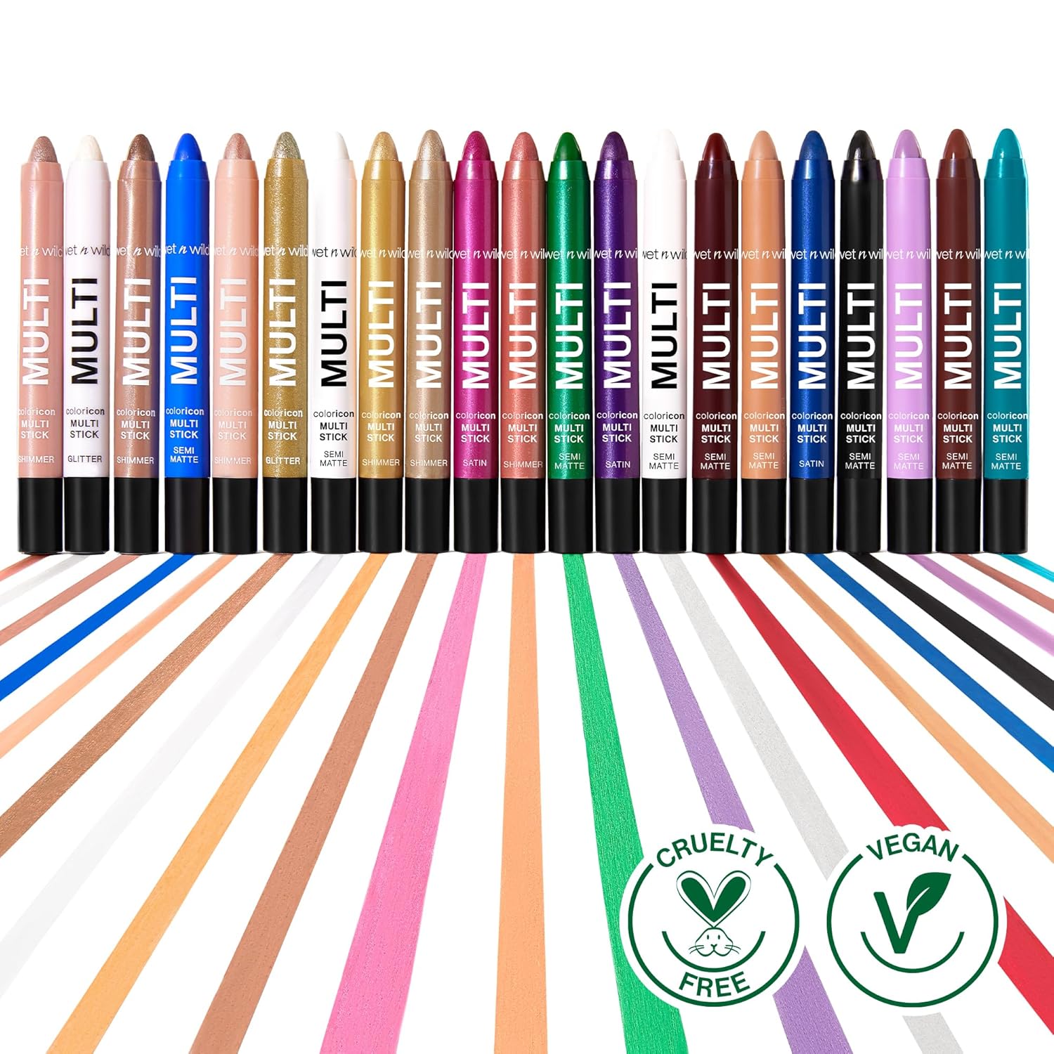 wet n wild Color Icon Cream Eyeliner Eyeshadow Multi-Stick, Moisturizing, Nourishing Velvety Cream-to-Powder Buildable & Blendable Formula, Cruelty-Free & Vegan - Green - Image 6