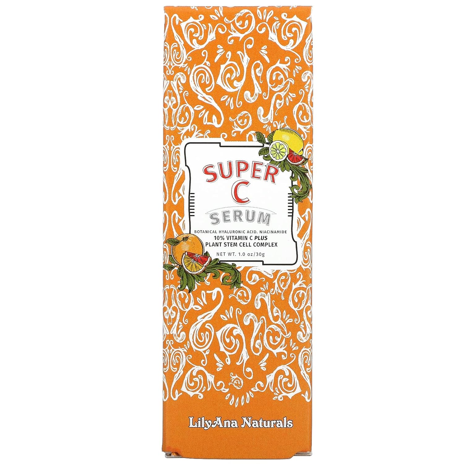 LilyAna Naturals Super C Serum - Face Serum - Anti-Aging Vitamin C Serum for Face with Hyaluronic Acid, Niacinamide, and Plant Stem Cell Complex - 1oz - Image 2