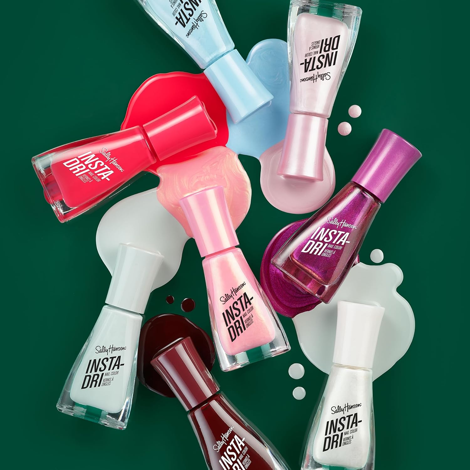 Sally Hansen Insta-Dri, Silk Is..., Quick Dry, Long Lasting, Opaque, Creme White Nail Polish - Image 6
