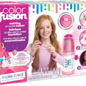 Make It Real Color Fusion Lip Gloss Maker - DIY Lip Gloss Making Kit for Girls - Lip Kit for Kids - Girls Lip Gloss Kit to Make Your Own Lip Gloss - Toy Lip Balm Craft Kit for Girls & Teens 8+