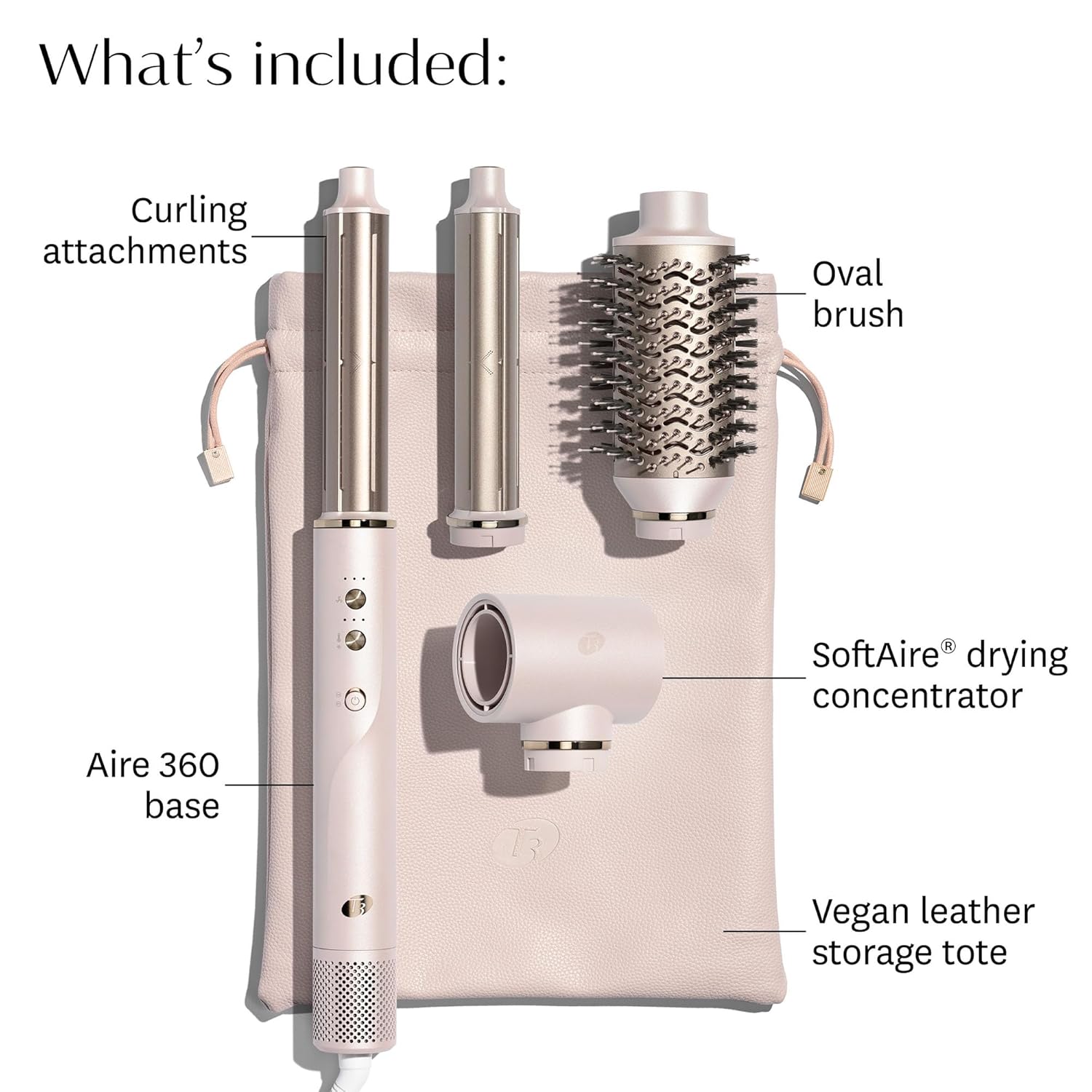 T3 Aire 360 Multi-Styler & Blowout System, Rapid Drying Hair Dryer, Ceramic Curling Attachments, Oval Brush & Drying Concentrator | Blowouts & Long-Lasting Curls - Image 2