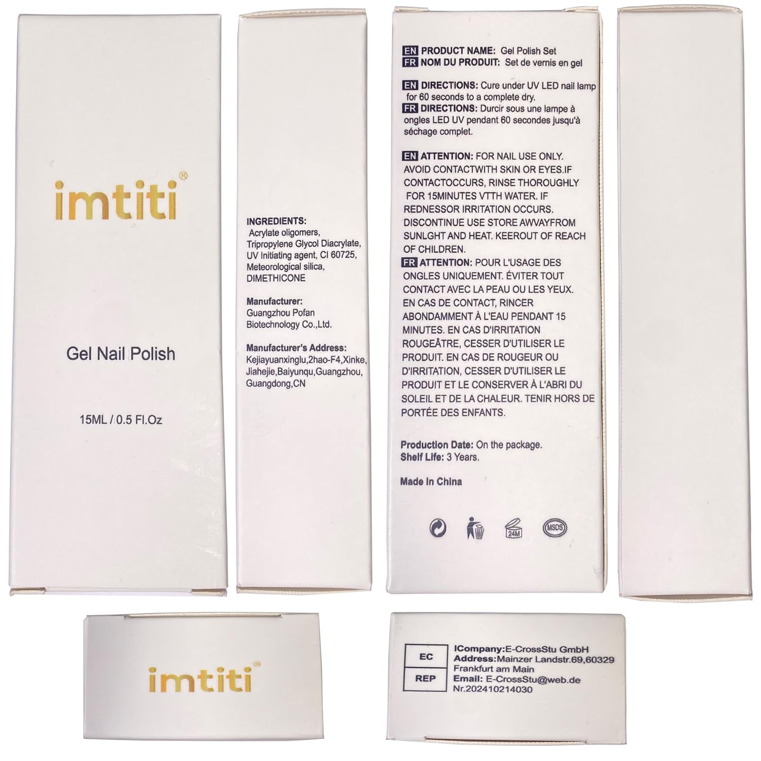 Imtiti Neon Gel Nail Polish - 0.5 Fl Oz Neon Pink, LED/U V Soak Off, DIY Nail Art Starter Kit - Image 8