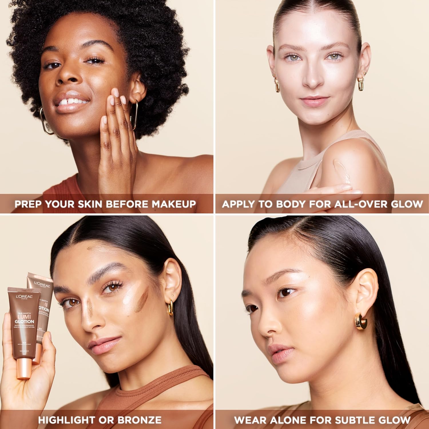 L'Oreal Paris Makeup True Match Lumi Glotion, Natural Glow Enhancer, Illuminator Highlighter, Bronzing Drops For a Sun-Kissed Glow, 902 Light - Image 9