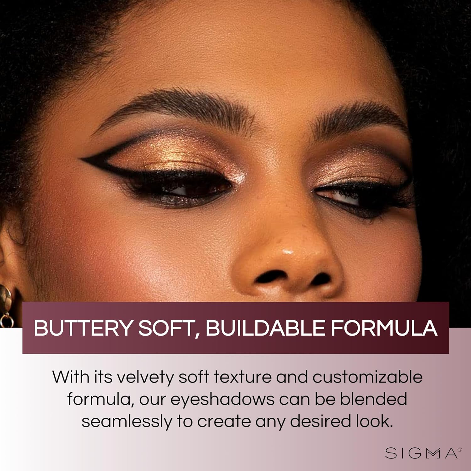 Sigma Beauty Cor-De-Rosa Eyeshadow Palette - 14 Warm Eyeshadow Shades in Matte, Shimmer and Metalic Finishes - Highly Pigmented Vegan Eye Makeup Palette - Clean Beauty Products - Image 5