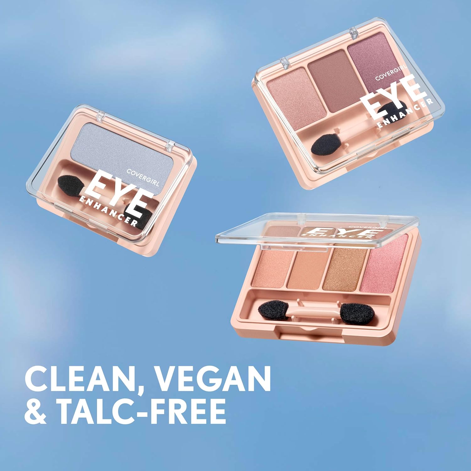COVERGIRL - Eye Enhancers 4-Kit Eyeshadow, silky, sheer formula, double ended applicator, 100% Cruelty-free - Image 7