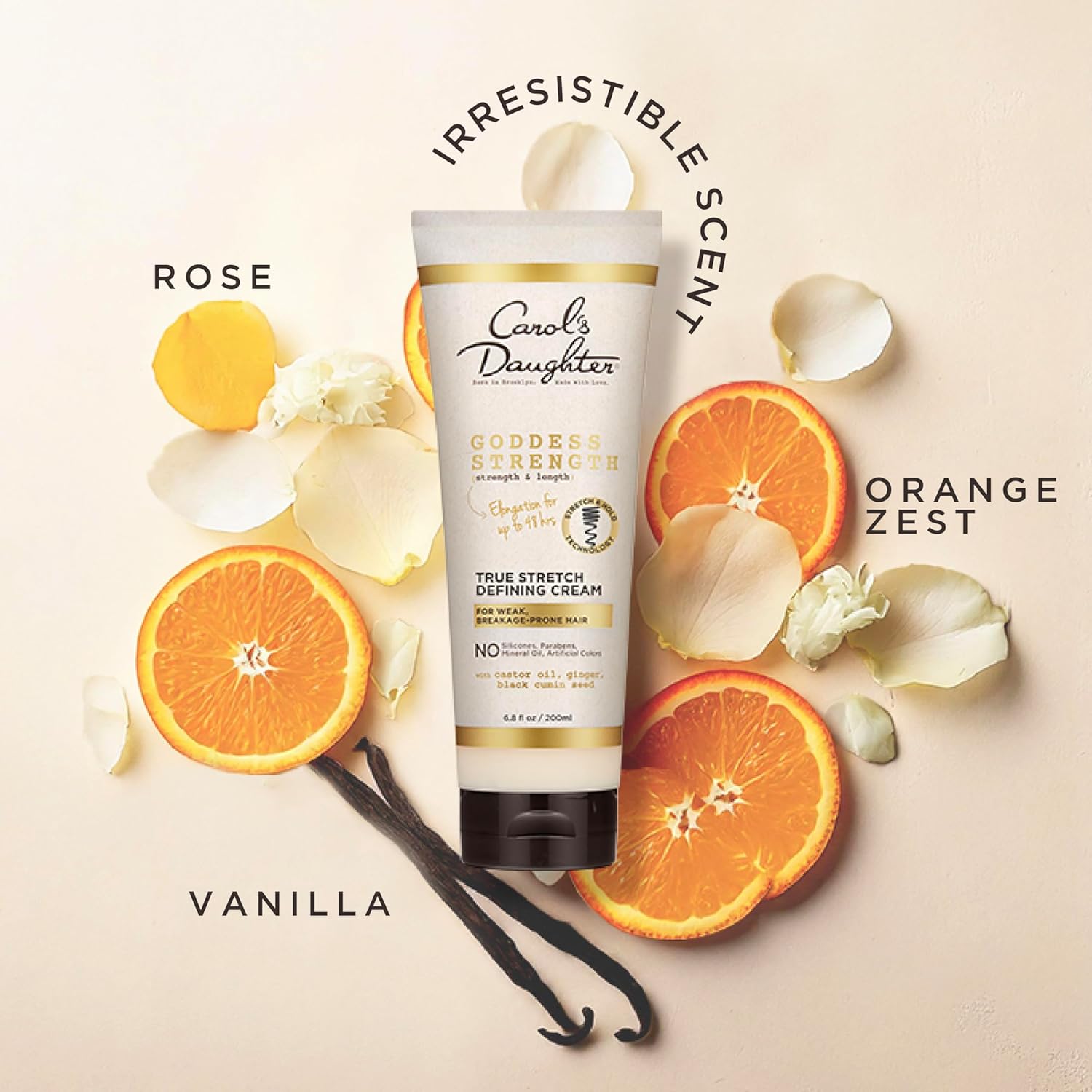 Carol's Daughter Goddess Strength True Stretch Defining Cream 6.8 Oz for Waves and Curls - Image 8