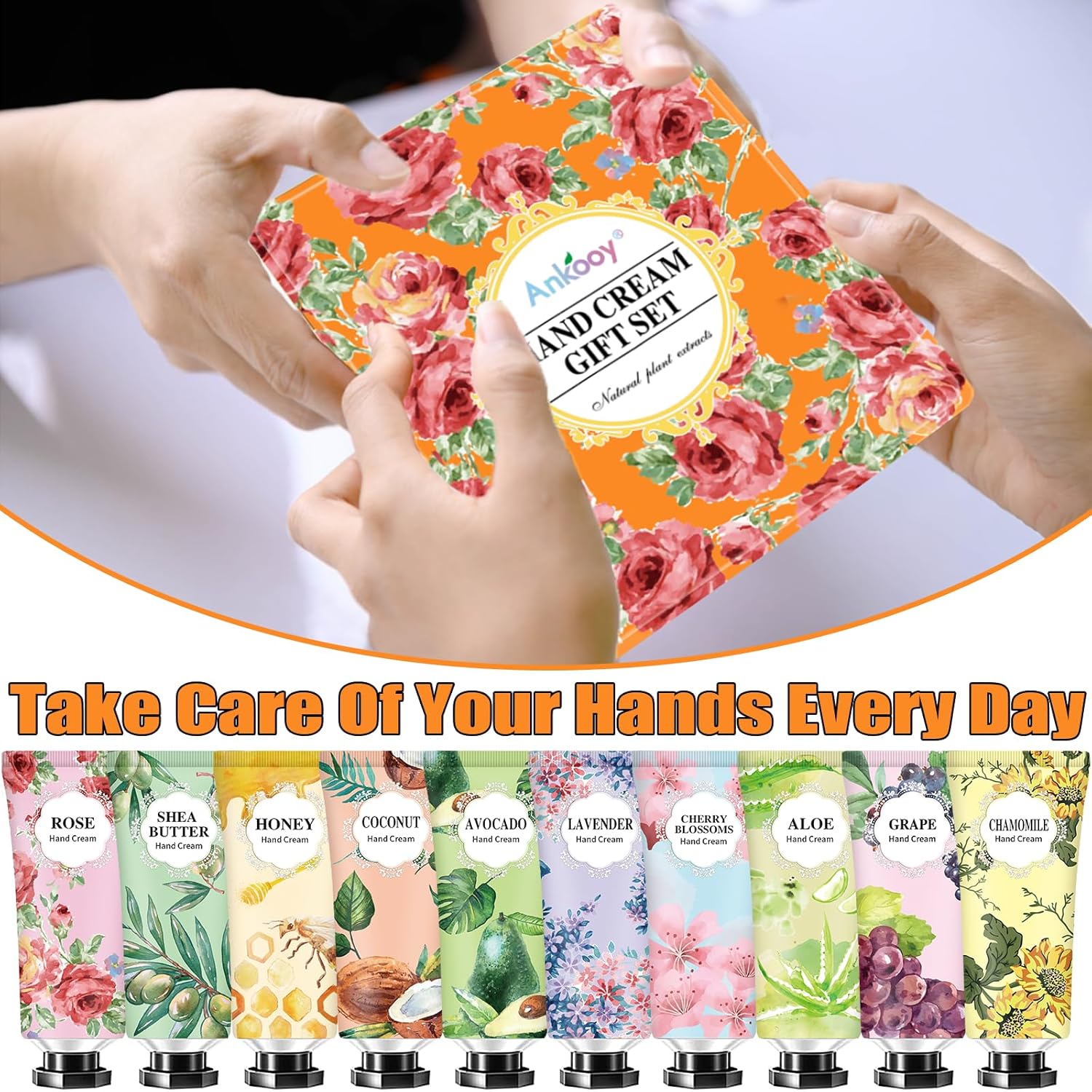 10 Pack Hand Cream Gifts Set,Mothers Day Gifts,Birthday Gifts for Women,Natural Plant Fragrance Scented Hand Lotion Travel Size Mini Lotion Shea Butter,Teacher Gifts,Gift for Mom Thank You Gifts - Image 7