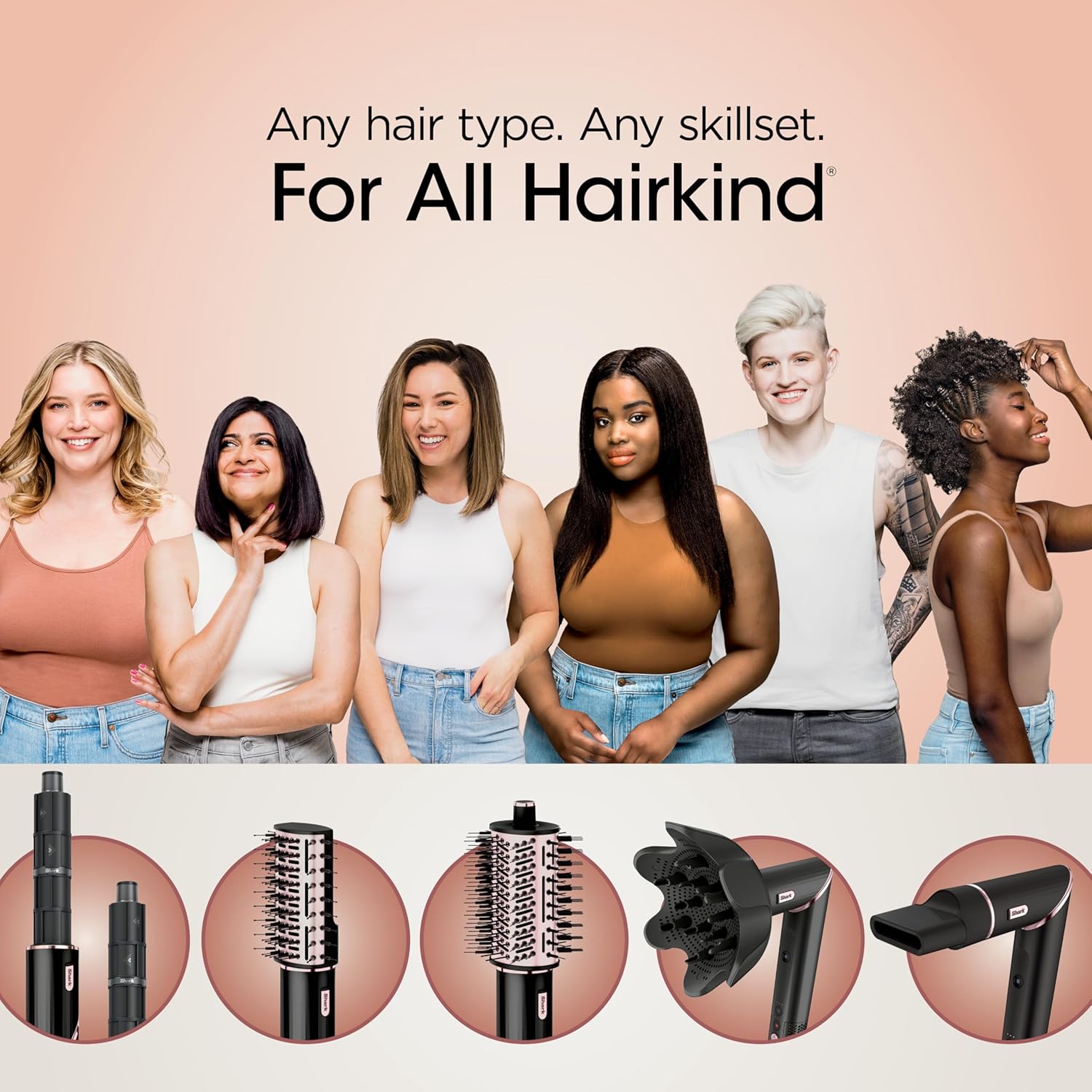 Shark FlexStyle Hair Dryer & Powerful Styling System with 6-Piece Hair Styling Tools, Paddle Brush, Curl-Defining Hair Diffuser, Auto-Wrap Curlers, Styling Concentrator, Oval Brush &, Black, HD440BK - Image 14