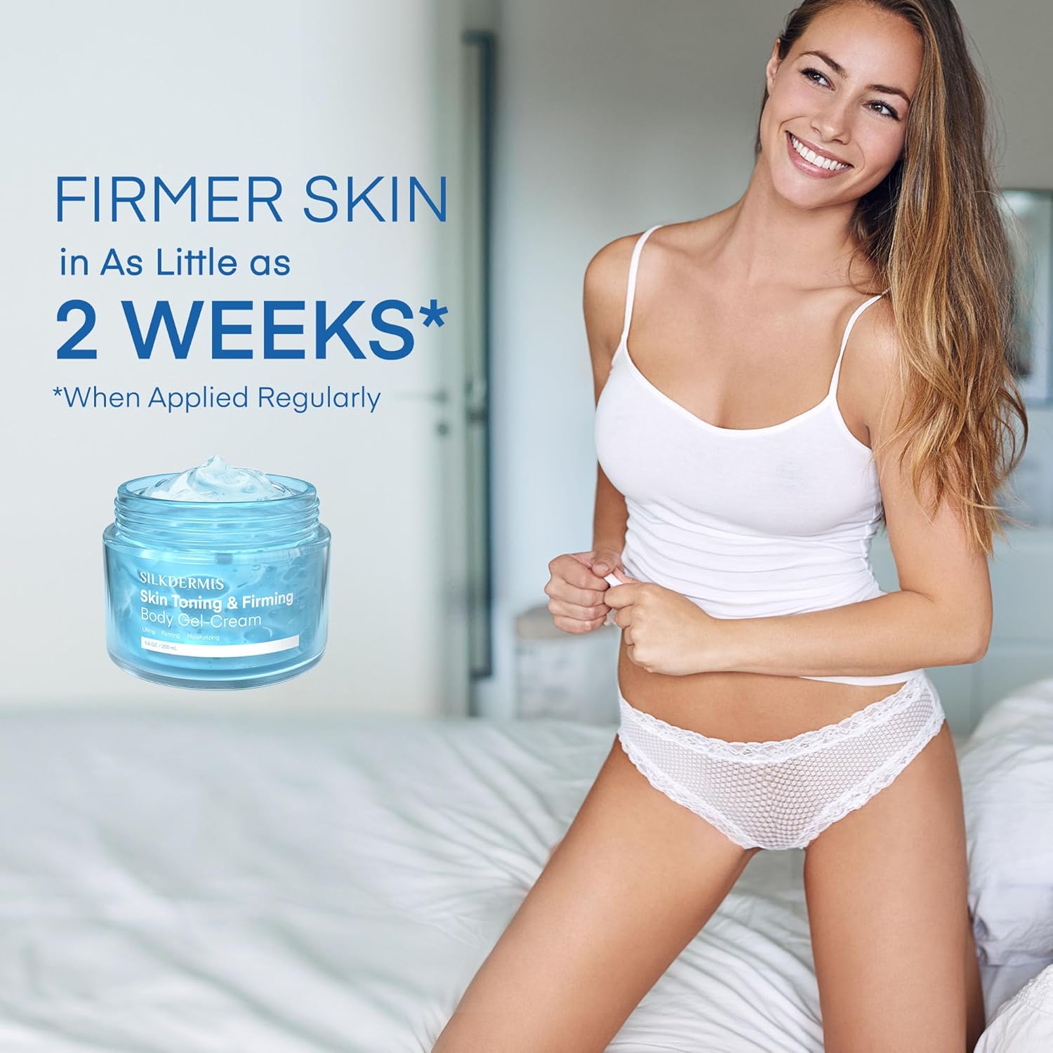 Skin Toning and Firming Gel: Skin Tightening Cream for Body - Effective Cellulite Cream for Tighs Buttocks & Stomach (6.7 Ounce (Pack of 1)) - Image 4