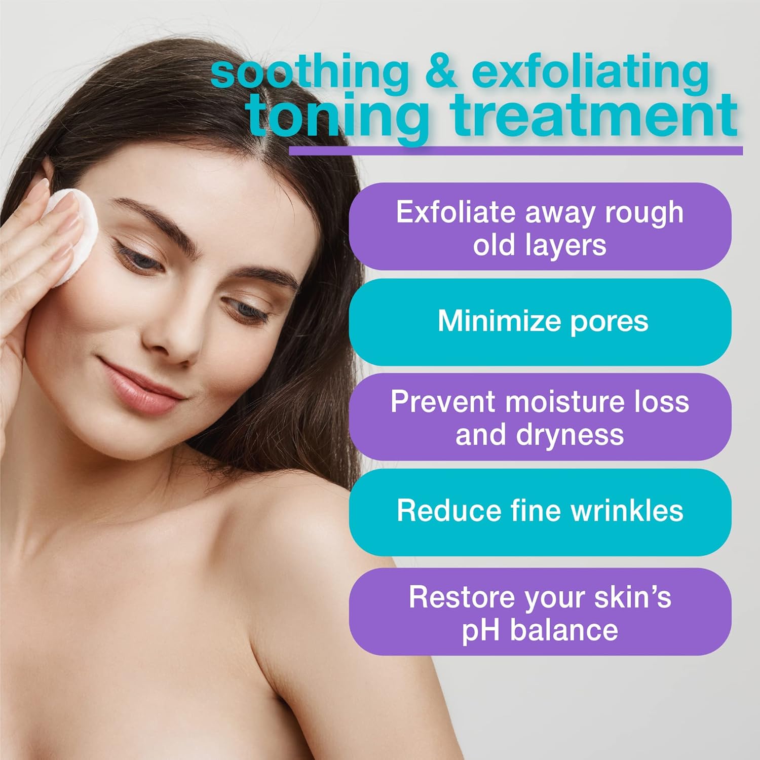 7% Glycolic Acid Toner with Rose Water, Witch Hazel, and Aloe Vera Gel – Alcohol & Oil Free Exfoliating AHA Face Toner – Improves Wrinkles, Dullness, Pores, Skin Tone & Texture, 6 oz. - Image 2