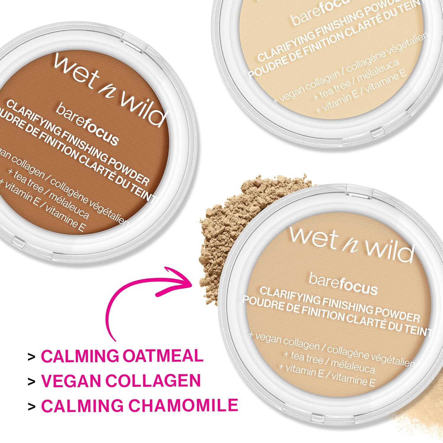wet n wild Bare Focus Clarifying Finishing Powder | Matte | Pressed Setting Powder Fair-Light - Image 4