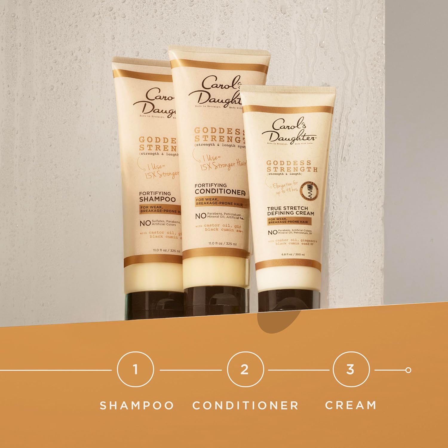 Carol's Daughter Goddess Strength True Stretch Defining Cream 6.8 Oz for Waves and Curls - Image 10