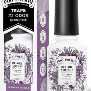 Poo-Pourri Before-You-Go Toilet Spray, Lavender Vanilla, 2 Fl Oz - Lavender, Vanilla and Citrus