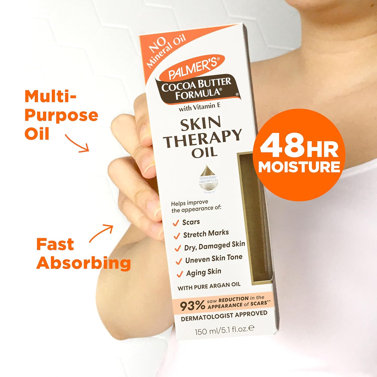Palmer's Cocoa Butter Formula Skin Therapy Moisturizing Body Oil with Vitamin E, 5.1 Ounces - Image 5